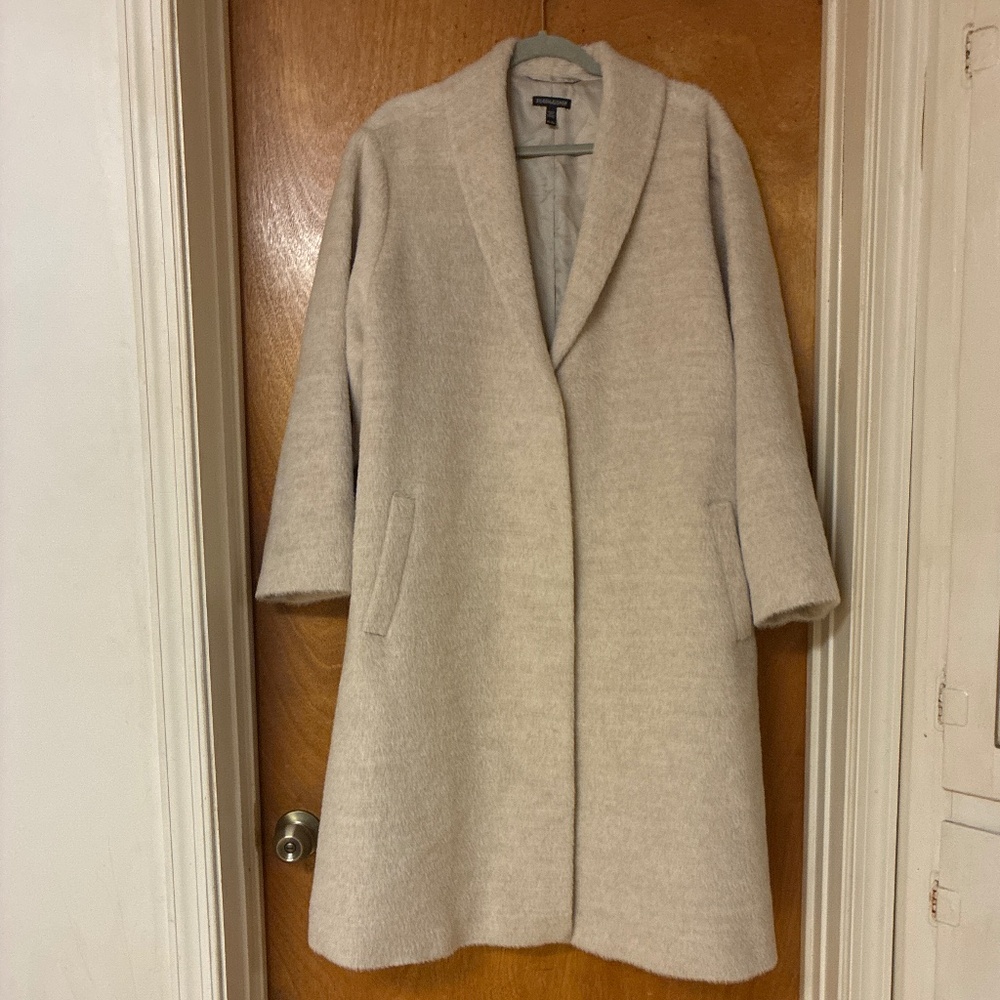 Eileen Fisher Alpaca and Wool Shawl collar Coat